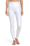 Alo Yoga Airbrush High Waist Leggings In Slate Metallic/ White