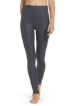 Alo Yoga Airbrush High Waist Leggings In Anthracite Glossy