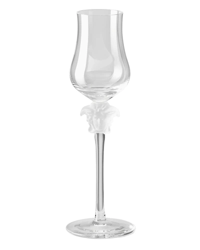 Versace Medusa Lumiere Grappa Glass In Clear