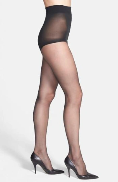 Donna Karan The Nudes Control Top Pantyhose In Charcoal