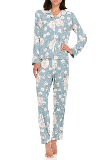 Flora Nikrooz Karsen Animal Print Pajama Set In Gray