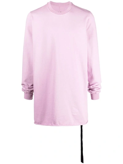 Rick Owens Drkshdw Cut Out Detail Sweatshirt In Pink