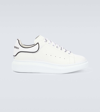 Alexander Mcqueen Oversized Leather Platform Sneakers In White