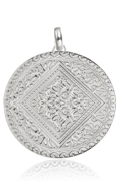 Monica Vinader Marie Pendant Charm In Silver