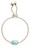 Kendra Scott Elaina Bracelet In Aqua Kyocera Opal/ Gold