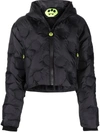 Barrow Woman Black Cropped Down Jacket With Logo