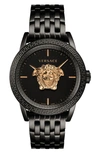 Versace Men's 43mm Palazzo Empire Watch, Black/gold