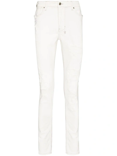 Ksubi Van Winkle Trashed Skinny Jeans In Neutrals