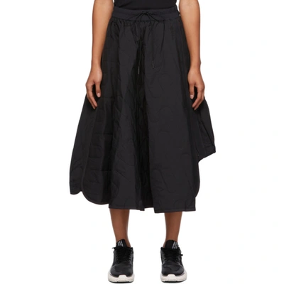 Y-3 Black Quilted Skirt