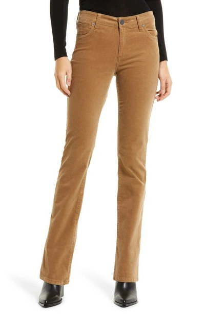 Kut From The Kloth Baby Bootcut Corduroy Jeans In Tobacco Brown