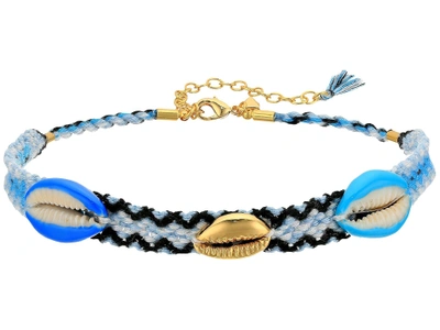 Rebecca Minkoff Lola Friendship Choker Necklace In Blue Multi