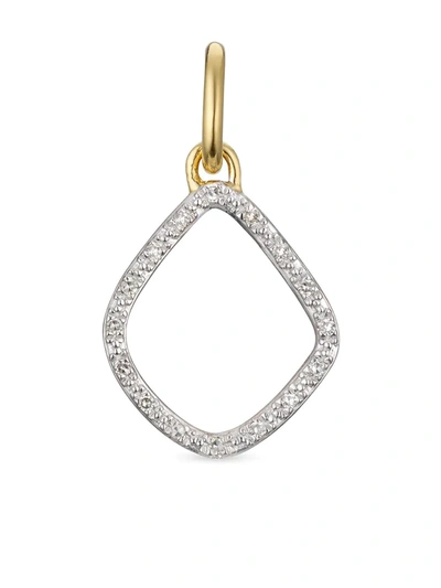 Monica Vinader Riva Kite Diamond Pendant Charm In Gold/ Diamond