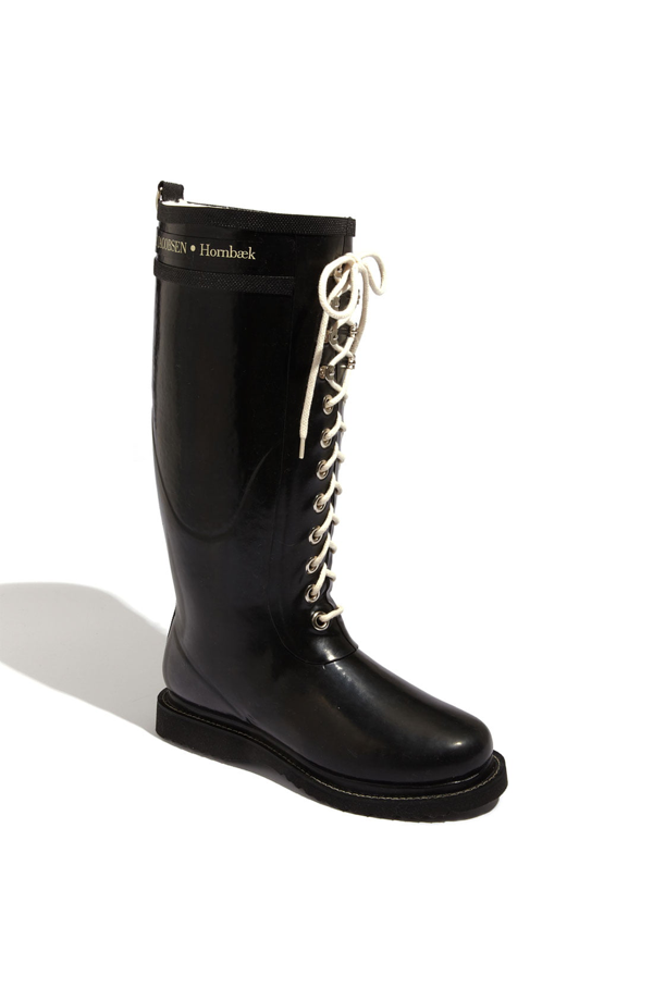 ilse jacobsen black rubber boot
