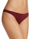 Stella Mccartney Smooth & Lace Thong - Red In Garnet Red