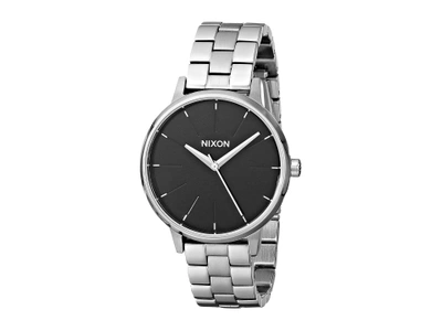 Nixon 'the Kensington' Bracelet Watch, 37mm In Silver/ Black/ Silver