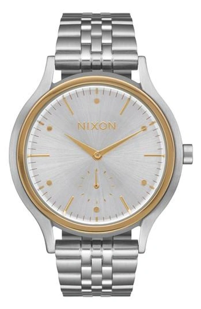 Nixon Sala Bracelet Watch, 38mm In Silver/ Gold