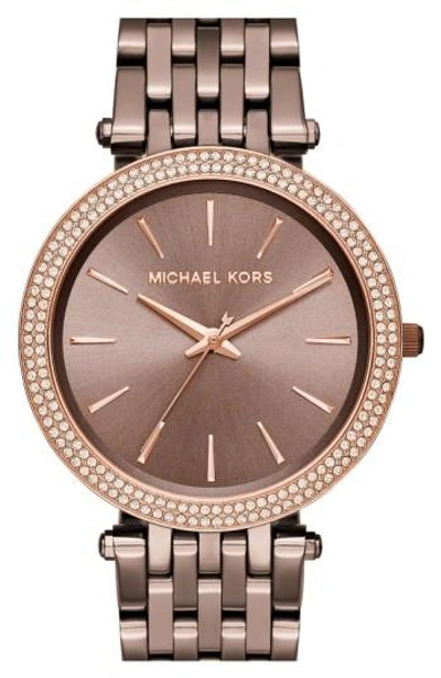 Michael Kors 'darci' Round Bracelet Watch, 39mm In Sable