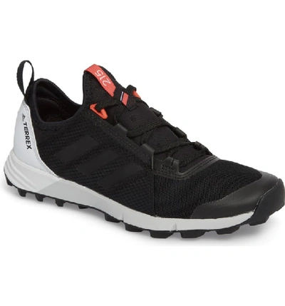 Adidas Originals Terrex Agravic Speed Running Shoe In Black/ White
