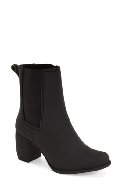 Jeffrey Campbell Clima Chelsea Rain Boot In Black Matte