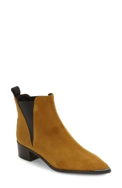 Acne Studios Jensen Suede Chelsea Booties In Brown