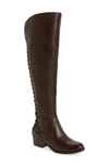 Vince Camuto Bolina Over The Knee Boot In Carob Wide Calf