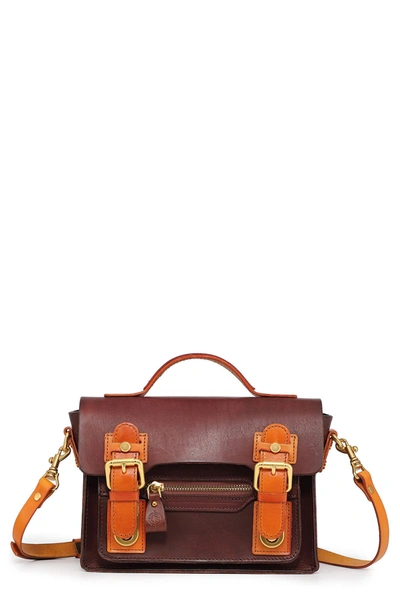 Old Trend Aster Mini Leather Satchel In Brown