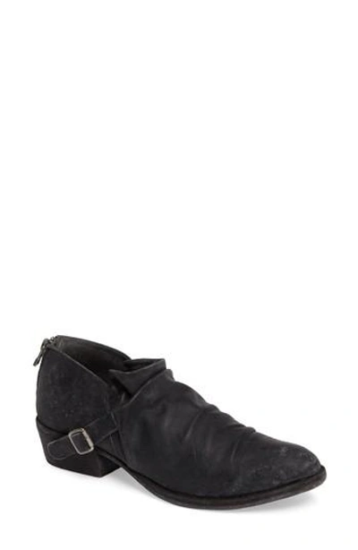 Matisse Wills Ruched Bootie In Black Leather