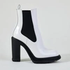 Alexander Mcqueen Womens Beige Ankle Boots In White