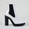 Alexander Mcqueen Treadonly White Leather Boots