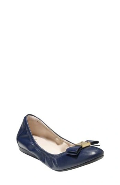 Cole Haan 'tali' Leather Ballet Flat In Blazer Blue