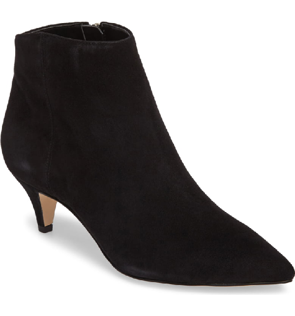 sam edelman kinzey suede kitten heel booties