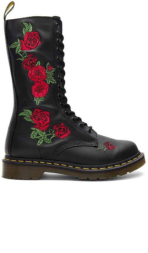 dr martens red roses