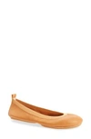 Yosi Samra Samara Foldable Ballet Flat In Whiskey Leather