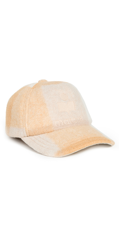 Isabel Marant Women's Tyron Embroidered Wool Baseball Cap In Neutrals