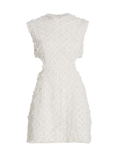 Aje Women's Scent Of Summer Bead & Floral-embellished Mini-dress In Ivory