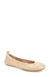 Yosi Samra Samara Foldable Ballet Flat In Nude Patent Leather