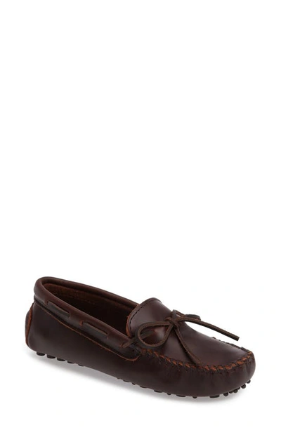Minnetonka Driving Moccasin In Brown