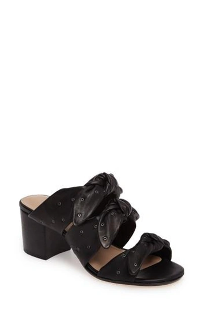 Pour La Victoire Pour La Victore Amal Block Heel Sandal In Black