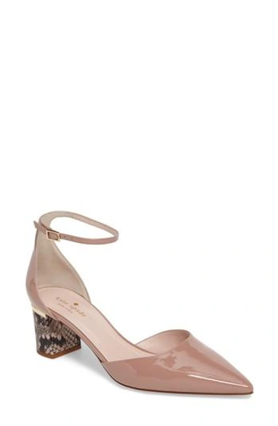 Kate Spade Marylou Pump In Fawn Patent Blush/ Black