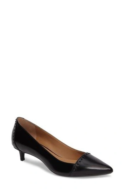 Calvin Klein Griselda Studded Cap Toe Pump In Black