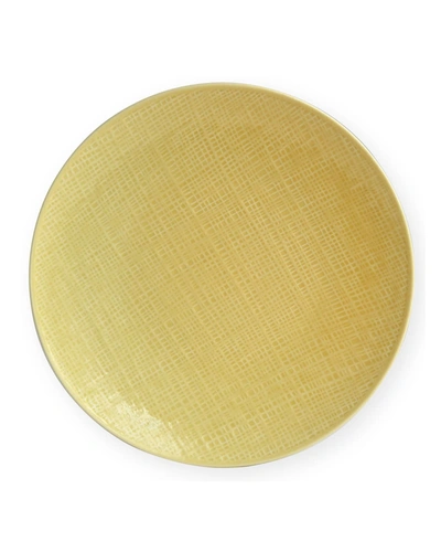 Bernardaud Organza Yellow Coupe Dinner Plate