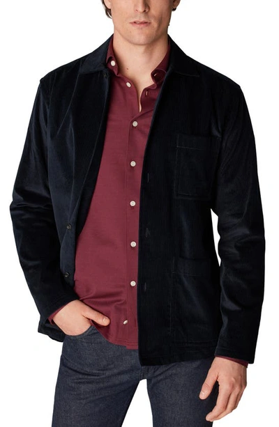 Eton Men's Corduroy 3-pocket Shirt Jacket In Blue