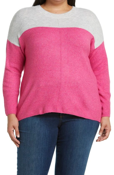 Vince Camuto Plus Size Colorblocked Sweater In Multi
