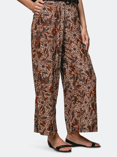 Lusana Arden Pant In Clove Batik In Brown