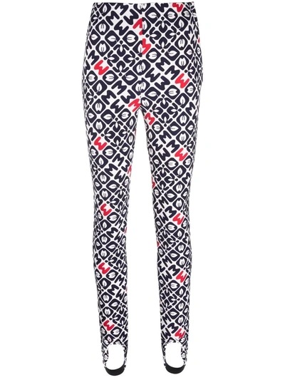 Moncler Printed Stretch-crepe Stirrup Ski Pants In Black,multi