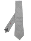 Brunello Cucinelli Textured Tie In Grey