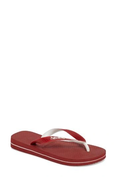 Havaianas Top Mix Usa Flag Flip Flop In Red