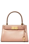 Tory Burch Mini Lee Radziwill Leather Bag In Mallow