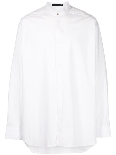 Fear Of God Band-collar Button-fastening Shirt In White