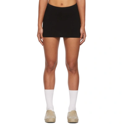 Heron Preston For Calvin Klein Black Season 2 Knit Miniskirt In 